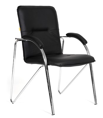 Компьютерное кресло CHAIRMAN 850 Экокожа Terra 118 черная в Благовещенске - изображение