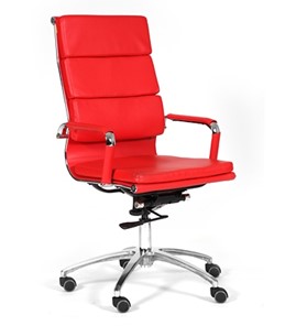 Кресло CHAIRMAN 750 экокожа красная в Благовещенске - предосмотр