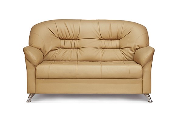 Прямой диван Парм двухместный, экокожа в Благовещенске - изображение